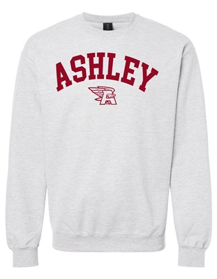 Ashley High School Sport Grey Crewneck Sweatshirt - Orders due Friday, September 15, 2023